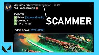 Fake Giveaways on VALORANT