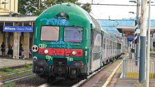 Una valangata di TRENORD alla stazione di Milano Greco Pirelli! Treni in arrivo e partenza!