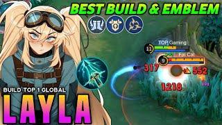 NEW BEST BUILD & EMBLEM FOR LAYLA  SOLO RANKED GAME!!  (easy win) - MLBB