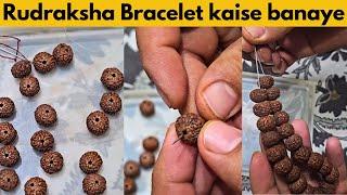 How to String Rudraksha beads - Easiest Way!