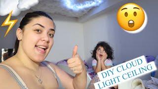 DIY CLOUD LIGHT CEILING | TIKTOK CLOUD LIGHT | VLOGMAS DAY 15