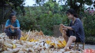 Golden season,full of pleasure of harvest and sweetness of corn | Liziqi Channel