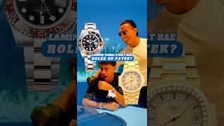 Rolex ou Patek?  Yamal e Salt Bae juntos com relógios insanos  | #watch #rolex #patekphilippe