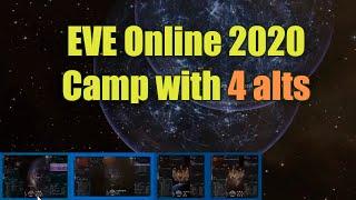 EVE online, Кемп в 4 окна в Штейне 2020 год | Camp with 4 alts in Stain 2020 year