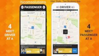 Uber style   Taxi Booking App   Best App of HiCom Solutions