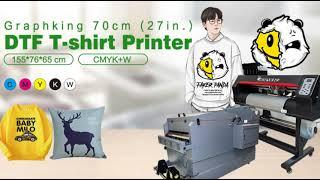 Best 70 DTF t-shirt printer with 2/4 print heads For Sale in Africa #dtfprinter #graphking