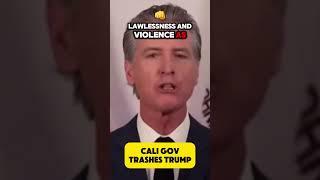 California Governor Trash Talks Trump   #shorts