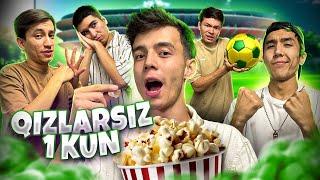 Qizlarsiz 1 kun #2 | Uzkiy Krug kinoga tushdi | Futbol o’ynadik