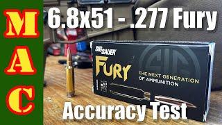 Sig SPEAR .277 Fury Match Ammo Accuracy Test