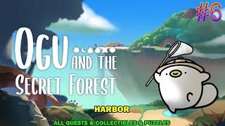 Ogu and the secret forest walkthrough #6 - Harbor - All 100% quest, puzzle & collectibles