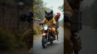 The Fat Black Kitten’s Bloody Road to Power #aiviralshorts #meowmeowapp #meowmeow #blackkitten1