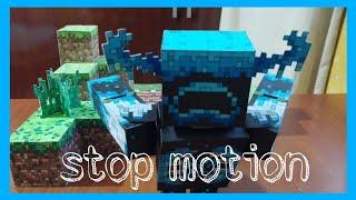 Warden -Stop motion- /Minecraft/Animación/ papercraft/.