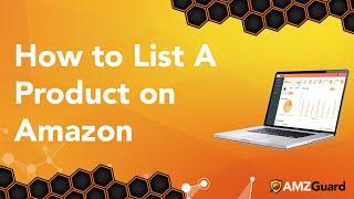 How to List A New Product on Amazon