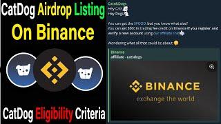 CatDog Airdrop Listing On Binance | CatDog Withdrawal UpDate | CatDog Eligibility Criteria #memefi