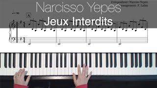 Jeux Interdits (Romance) - Narciso Yepes - Piano + mains + partition