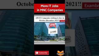 650 IT Companies wishing to hire in October-December 2021!! #itjobs #jobs_2021 #2021  #shorts