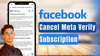  How to Cancel Meta Verified Subscription on Facebook (Step by Step) 2024