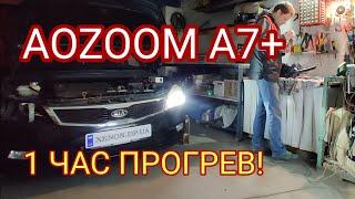 1 Часовой ПРОГРЕВ AOZOOM A7! Замеры bi-led линз До и После!