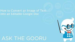 How to Convert an Image of Text into an Editable Google Doc