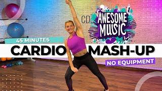 45-Minute - CARDIO Workout: Burn Calories with Aerobics, Kickboxing, and HIIT