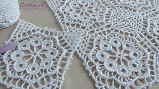 Забавный КВАДРАТНЫЙ МОТИВ "Вишеньки" вязание крючком МКEasy Crochet square motifs pattern