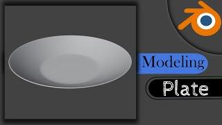 Let's Modeling  PLATE  in Blender 3.1  Real-Time 3D Beginners Tutorial .