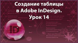 Уроки Индизайна. Adobe InDesign. Урок 14. Таблица в программе InDesign.