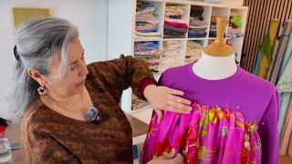 2 T-shirts upcycles. How I am upcycling t-shirts  with fabrics, sewing (upcycling my clothes)