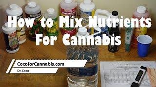 How to Mix Nutrients For Cannabis