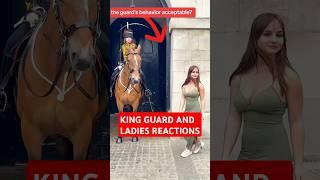 KING GUARD AND LADIES REACTIONS_ #kingguardhorse #thekingsguard  #kingguard #uk