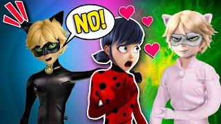 LADYBUG MISTAKES CAT NOIR WITH CAT BLANC! | TOY TRANSFORMATIONS