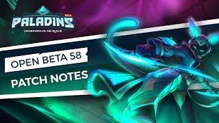 Paladins - Open Beta 58 Patch Overview