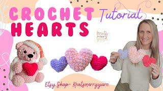 Crochet: Quick & Easy Crochet Heart Tutorial | Knots Merry Yarn