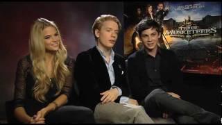 Gabriella Wilde, Freddie Fox and Logan Lerman Interview -- The Three Musketeers 2011