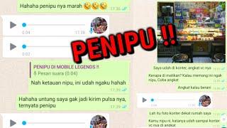 PRANK NGERJAIN PENIPU ML SAMPAI PENIPU NYA MARAH MARAH HAHA