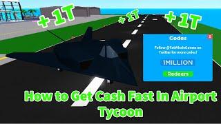 How To Get Cash Fast In Airport Tycoon |Roblox Airport Tycoon