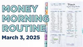 Money Morning Routine | March Payday Routine