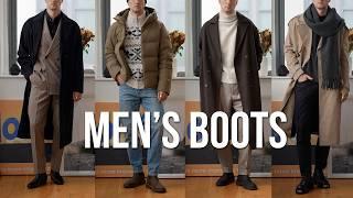 8 Outfits Styling Men's Boots for Fall & Winter