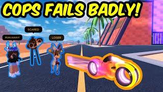 SWEATY COPS TRYS STOPPING ME FROM ROBBING BUT FAILS MISERABLY! | Roblox Jailbreak