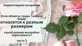 Какой размер переснимать - если ваши мерки относятся к разным размерам по таблице?