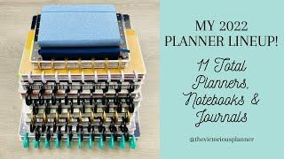 MY 2022 PLANNER LINEUP!!! | 11 Total Planners, Notebooks & Journals | HAPPY STACK 2022