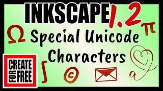 Special Unicode Characters Inkscape