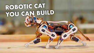 This robotic cat can be assembled and operated