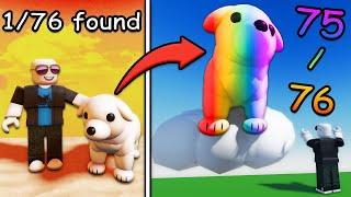 Finding EVERY puppy in Roblox find the puppies...