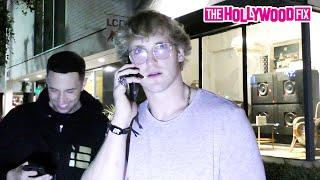 Logan Paul Admits That He's Not Close With His Brother Jake While Leaving Poppy Nightclub 11.6.17