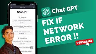 How To Fix ChatGPT Network Error !