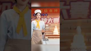 The girl made a perfect statue out of tofu#drama #movie