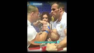 Denis Cyplenkov stopped the power of Arsen Liliev  #deniscyplenkov #armwrestling #shortsvideo