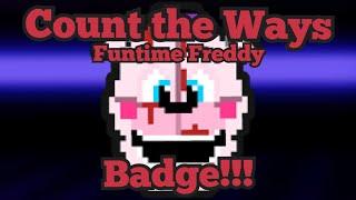 How to get the Count the Ways - Funtime Freddy Badge!!! | Sunrise Over Freddy's: Roleplay | Roblox