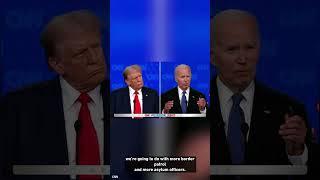 Trump mocks Biden's response to border patrol question during debate